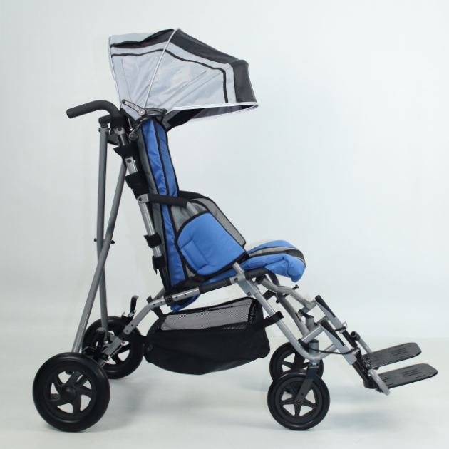 CS07 Adjustable Seat Depth Backrest Footrest Folding Cerebral Palsy Pediatric Push Chair Stroller for Special Needs Child Kid