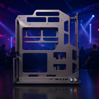 Socooler Home E-Sports Room SOC-A-360 Mid Tower ATX Computer Case Open Chassis Aluminum Alloy Side Panel Window Gaming Stock