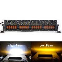 Auxtings-barre d'éclairage Led 15 pouces, 20 pouces, 25 pouces, 30 pouces, 35 pouces, 40 pouces, barre d'éclairage à double couleur, pour voiture, camion
