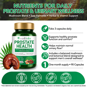 Acentiallabs 90 Capsule Integratore per la Salute <span class=keywords><strong>della</strong></span> <span class=keywords><strong>Prostata</strong></span> Senza Glutine con Saw Palmetto per Uomini, Supporto per Tratto Urinario e <span class=keywords><strong>Prostata</strong></span> Maschile - Product Image 2