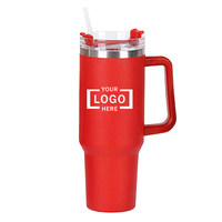 Promotion Mug isotherme en acier inoxydable 40oz/30oz avec paille, gobelet sous vide avec logo laser