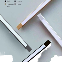 Éclairage linéaire LED en aluminium moderne à longueur personnalisée pour armoire, montage en surface, garantie 5 ans, installation facile pour placard et dressing
