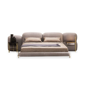 AOMISI CASA – ensemble <span class=keywords><strong>de</strong></span> <span class=keywords><strong>lit</strong></span> <span class=keywords><strong>en</strong></span> flanelle blanche, moderne, luxueux, rembourré, <span class=keywords><strong>tête</strong></span> <span class=keywords><strong>de</strong></span> <span class=keywords><strong>lit</strong></span> <span class=keywords><strong>en</strong></span> cuir blanc - Product Image 1
