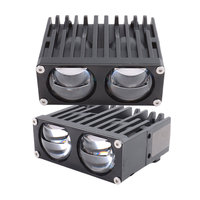 Feux de calandre avant de voiture LED 3000K 20W 80W avec lentille bi-LED et double lentille de projecteur