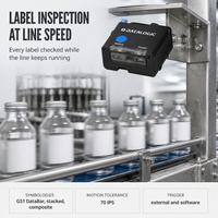 Lecteur de codes-barres 2D fixe OEM ultra-plat 50 mm, module d'imagerie compact avec interface USB et trous M3 pour les constructeurs d'équipements