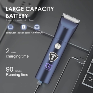 Tagliacapelli Elettrico Portatile <span class=keywords><strong>Professionale</strong></span> Senza Fili per Auto, Camper, Nuovo Modello, Ricarica USB, per <span class=keywords><strong>Barba</strong></span>, Uso Domestico <span class=keywords><strong>e</strong></span> Esterno - Product Image 4