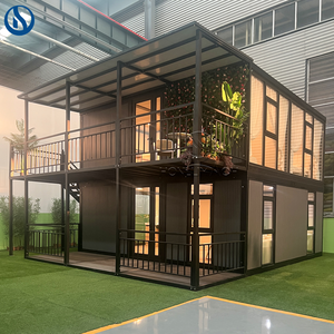 2026 Honlu Luxury <span class=keywords><strong>Beach</strong></span> Container House 40ft Villa Prefabbricata con Balcone Vista Mare Casa Mobile per Resort Hotel - Product Image 3