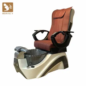 New technology luxury foldable foshan delux with drain pump modern foot massage pipeless luxe spa pedicure chair