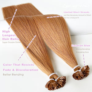 Le extension per <span class=keywords><strong>capelli</strong></span> umani grezzi vergini intatti per cuticole Ktips piatte I V Nano punte invisibili forniscono <span class=keywords><strong>capelli</strong></span> spessi <span class=keywords><strong>Color</strong></span> <span class=keywords><strong>rame</strong></span> ramato - Product Image 2