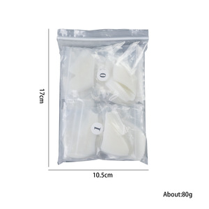 Hot Sale 500pcs/bag False <b>Nails</b> <b>Extension</b> ABS Half Cover Medium Stiletto Coffin Natural Thinner False <b>Nail</b> Tips - Product Image 6