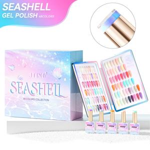 JTING Elegent Unique 48colors Seashell Gel Polish Collection Set <b>Box</b> Free Color <b>Book</b> Dream Summer Colors Gel Nail Polish - Product Image 1