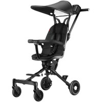 Poussette pliable et portable à 4 roues, mini tricycle de luxe, chariot confortable 2 en 1