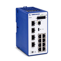 BRS30-8TX/4SFP-EEC-HL Switch Ethernet Industri Terkelola 12-Port untuk Jaringan Otomasi Pabrik di Area Berbahaya