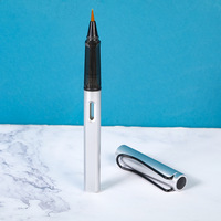 Stylo souple créatif 1 pièce, stylo à encre portable rechargeable, brosse souple avec éponge, calligraphie chinoise