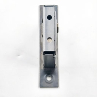 Serrure à mortaiser en fer pour porte, à double verrouillage, avec clé cruciforme de sécurité