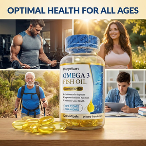 Huile de poisson <span class=keywords><strong>Omega</strong></span> <span class=keywords><strong>3</strong></span> 2000mg EPA 720mg DHA 480mg Gélules triple force Vieillissement sain pour senior Cœur Articulation - Product Image 5