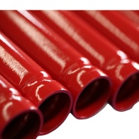 Tuyau d'incendie / Tuyau d'arrosage / Tuyau d'incendie peint en rouge