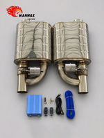 Silencieux d'échappement perforé en acier inoxydable 201/304 de qualité supérieure de 2 pouces avec système de contrôle de valve pneumatique