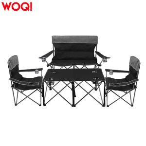 Chaise pliante de camping Woqi avec porte-gobelet, structure en aluminium, tissu Oxford, chaise de jardin, portable, robuste, pour extérieur - Product Image 3