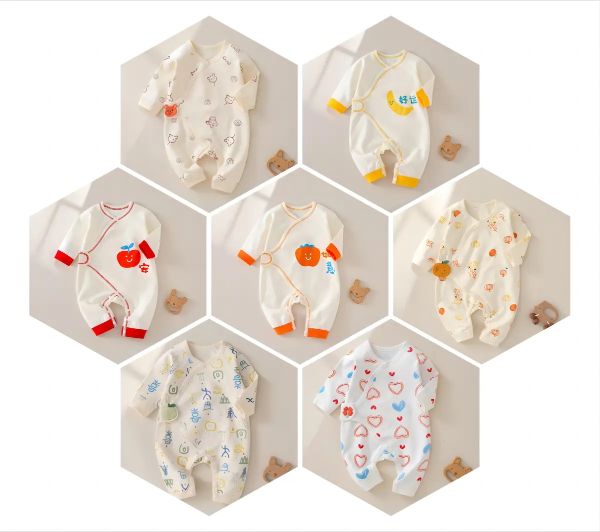 Baby Jongen Kleding Baby Onesie Effen Jumpsuit Snowsuit Bodysuits Witte Baby Klimkleding Romper 100% Katoenen Gebreide Stof