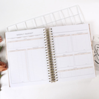 Planificateur de budget personnalisé à couverture rigide, carnet de budget hebdomadaire, planificateur de défi d'épargne financière, carnet à spirales