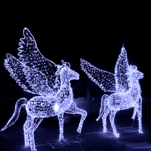 Decoración Navideña LED IP65 con Forma de Reno 3D para Exteriores, Calles, Parques y Eventos Festivos - Product Image 1