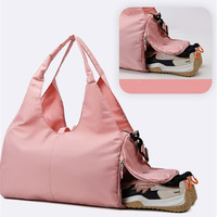 20 Pcs Tas Gym Custom Logo untuk Wanita, Tas Tote Travel, Tas Olahraga Penari, Tas Fitness dengan Kompartemen Sepatu dan Tempat Matras