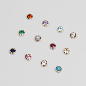 OEM ODM gioielli dentali di dimensioni personalizzate 14K 18K denti d'oro gemme solide 12 gemme di pietra di nascita con stella perla matrimoni feste regali - Product Image 3