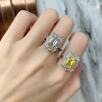 Vente en gros de bagues de luxe en argent sterling 925, bagues classiques élégantes, bijoux fins pour femmes