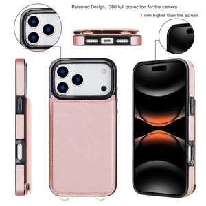 <span class=keywords><strong>Funda</strong></span> de teléfono de cuero con cuerpo cruzado multifuncional para <span class=keywords><strong>Iphone</strong></span> 17 16 16E, soporte para ranura para tarjeta, 14 Pro, <span class=keywords><strong>funda</strong></span> magnética para teléfono con monedero - Product Image 6