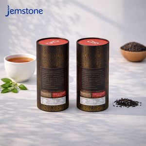 Custom Recyclable Food Grade Coffee Tea Packaging Round <b>Cardboard</b> Packing Box Aluminum Foil Liner Cylinder Paper <b>Tube</b> Packaging - Product Image 4