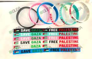 Actividades promocionales Pulseras de silicona Pulseras de goma promocionales impermeables con logotipo personalizado - Product Image 3