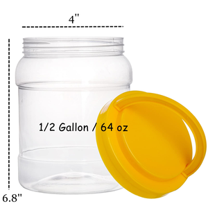 Bouteille en plastique PET épaissie, récipient de stockage scellé, qualité alimentaire, grande capacité, transparente, avec bouchon à vis, pour fruits secs, confiture, sauce chili - Product Image 2