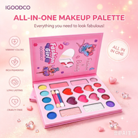 IGOODCO – Kit de Maquillage Tout-en-un Direct Usine : Palette Visage, Fards à Paupières, Blush et Rouge à Lèvres – Coffret Cadeau Beauté pour Filles