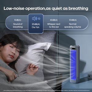 Vertical Air Cooling Desktop <b>Fan</b> 2000mAh Portable Personal Tower 3 Speeds Household Quiet Wall Non Drilling Cooler Gift Home Qui - Product Image 6