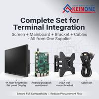 Kiosco Publicitario para Exteriores Keinone de 43, 55 y 65 Pulgadas, Pantalla LCD de Alto Brillo IP65, Solución Integral OEM
