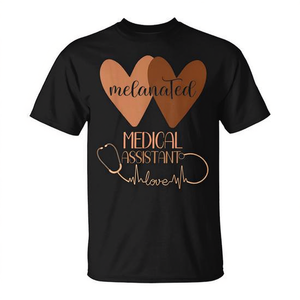 T-shirt promotionnel pour femmes Afro-américaines, assistantes médicales, pour le Mois de l'Histoire des Afro-américaines - Product Image 2