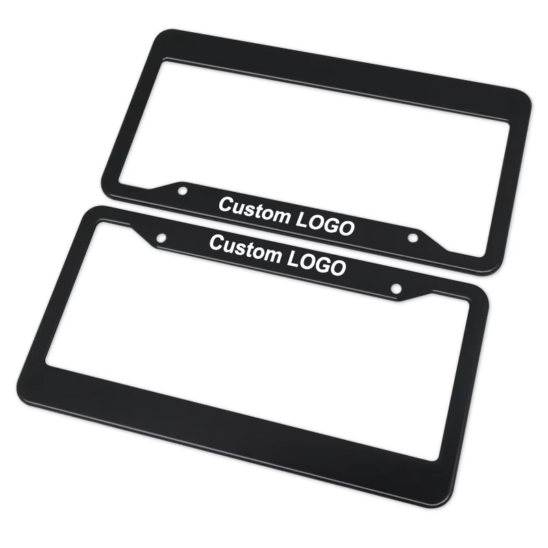 XX High Quality Alloy Car License Plate Frame/holder Cover License Plate Frames Car Number License Plate Frame With Custom Logo