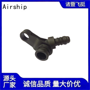 Airship Automotive Fuel <b>Quick</b> Connect Elbow Fitting Black Plastic Rubber Nylon Tube <b>Connector</b> Bend Specification - Product Image 2
