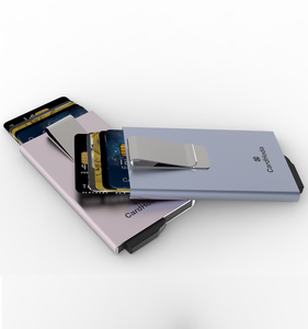 Porte-cartes RFID en aluminium Mini portefeuille anti-RFID avec cartes de crédit et de nom Porte-cartes élégant 6 pouces 8 mm - Product Image 4