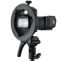 Support de flash Godox S2, support de fixation Bowens pour flash Godox V1 V860II AD200 AD400PRO Speedlite, snoot, boîte à lumière
