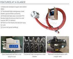 Nueva Mini Manguera Móvil de PVC Dahan, Transportador de Tornillo Flexible para Arena y Cemento, Máquina de Succión de Granos para Uso Doméstico - Product Image 5