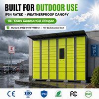 Casier de livraison d'ensembles assemblés pour les entreprises de logistique, solution tout-en-un avec serrure électronique, construction en acier galvanisé