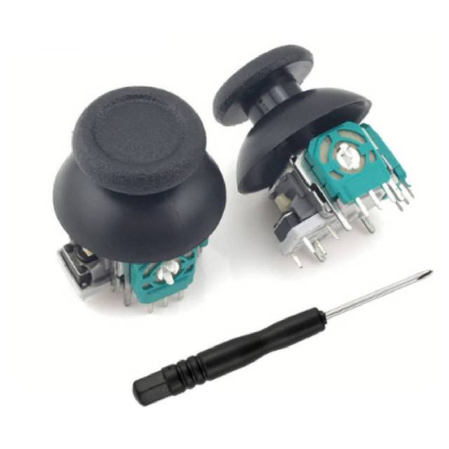 Aismartlink Game JoyStick 3D Analog Axis 3D Joystick Module Potentiometer With 2xBlack Thumbsticks