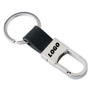 High End Good Quality Men's Key Chain Leather Keychain Metal Car Keyring Activity <b>Small</b> <b>Gift</b> Custom Promotional <b>Gifts</b> - Product Image 5