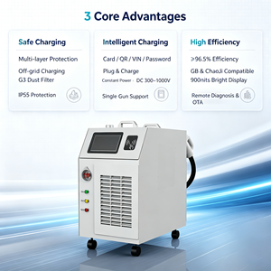 สถานีชาร์จไฟฟ้าแบบพกพา New ZHintell 20kW 30kW 40kW ระบายความร้อนด้วยอากาศ  GB/T ChaoJi IP55 สำหรับใช้งานนอกระบบ (Off-Grid) สำหรับที่อยู่อาศัย  ประสิทธิภาพสูง - Product Image 4