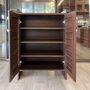 Zapatero de Aleación de Aluminio Estilo Chino para 20-35 Pares, Tipo Vertical, Impermeable para Exterior, Diseño Sencillo - Product Image 3