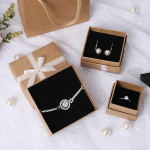 Jewelry Pendant Jewelry Kraft Paper Jewelry Box Necklace Gift Box Creative Pendant Ring Custom Earring Box