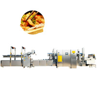 Longue ligne automatique de frites de pommes de terre surgelées pour frites bonbons fruits légumes fruits de mer emballage friteuse faisant la machine