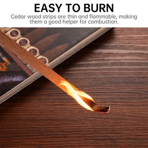 Gỗ tuyết tùng Dải dual-mục đích du lịch thuận tiện đốt lâu dài một ống 30 miếng đốt dải cho xì gà chiếu sáng - Product Image 5